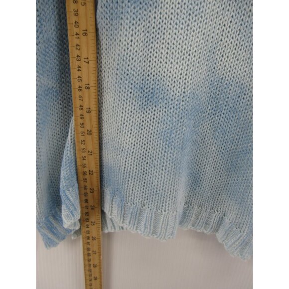 Wooden Ships Sweater Small Medium Pullover Tie Dye Open-Knit Cotton * - Picture 5 of 11